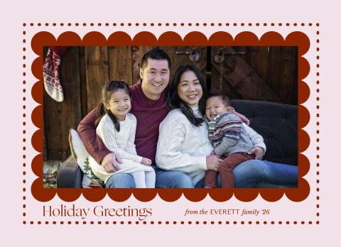 Holiday Greetings Border Acrylic Block